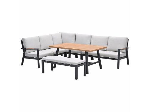 Garden Impressions Lissabon lounge dining set 6-delig - valley sand