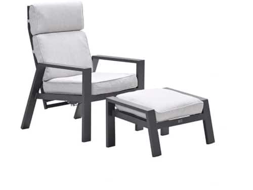 Garden Impressions Lora verstelbare loungestoel voetenbank