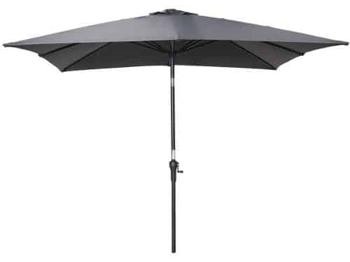 Garden Impressions Lotus stokparasol 250x250 - donker grijs