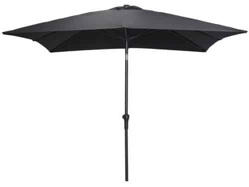 Garden Impressions Lotus stokparasol 250x250 - zwart