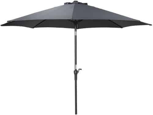 Garden Impressions Lotus stokparasol Ø300 cm - donker grijs