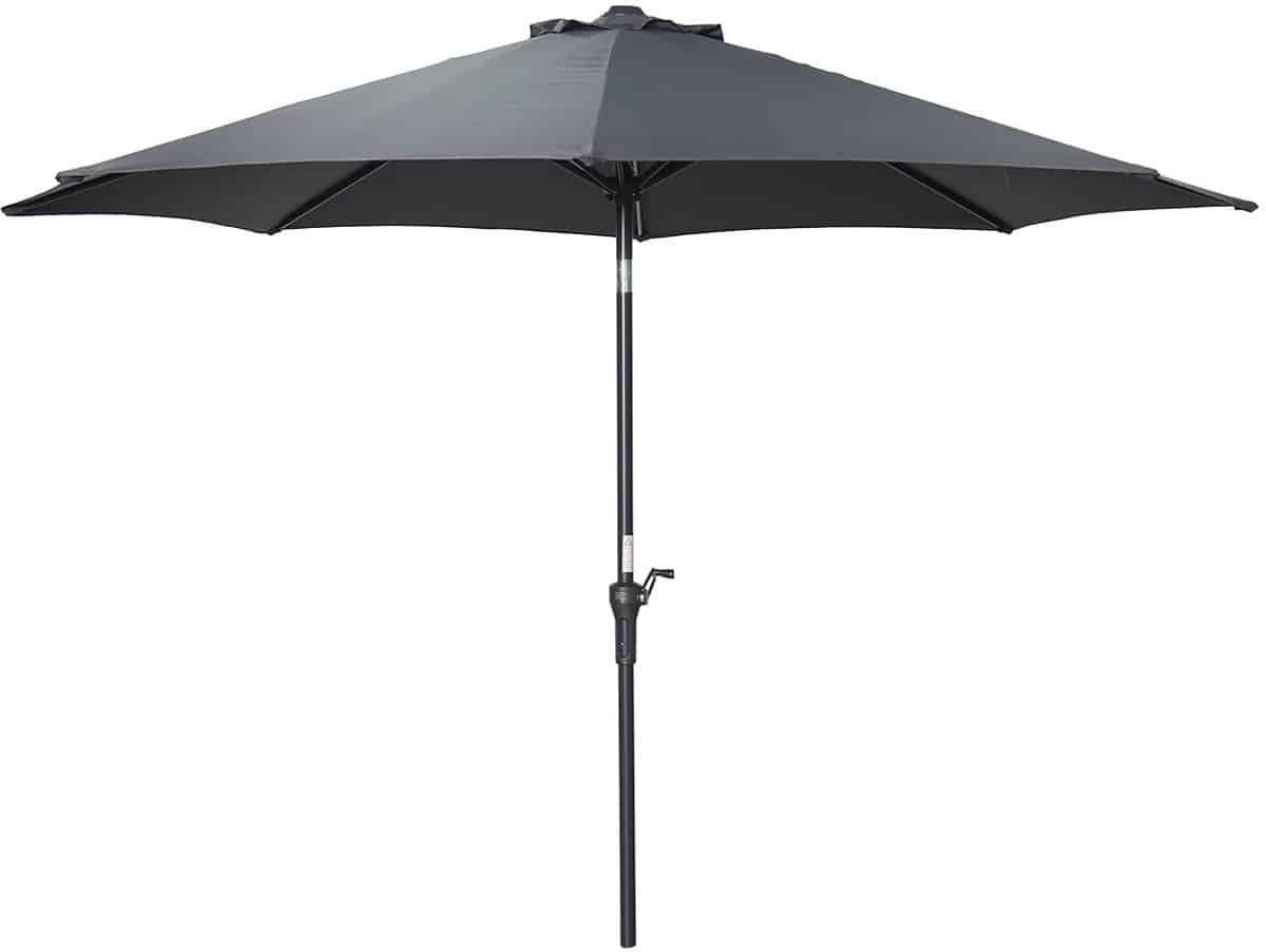 garden impressions lotus stokparasol Ø300 cm donker grijs