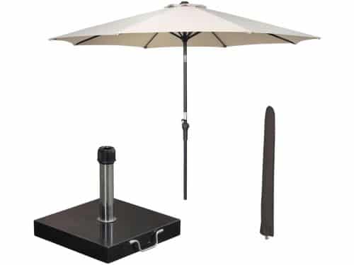 Garden Impressions Lotus stokparasol Ø300 cm - ecru incl parasolhoes