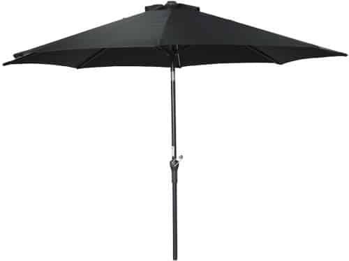 Garden Impressions Lotus stokparasol Ø300 cm - zwart