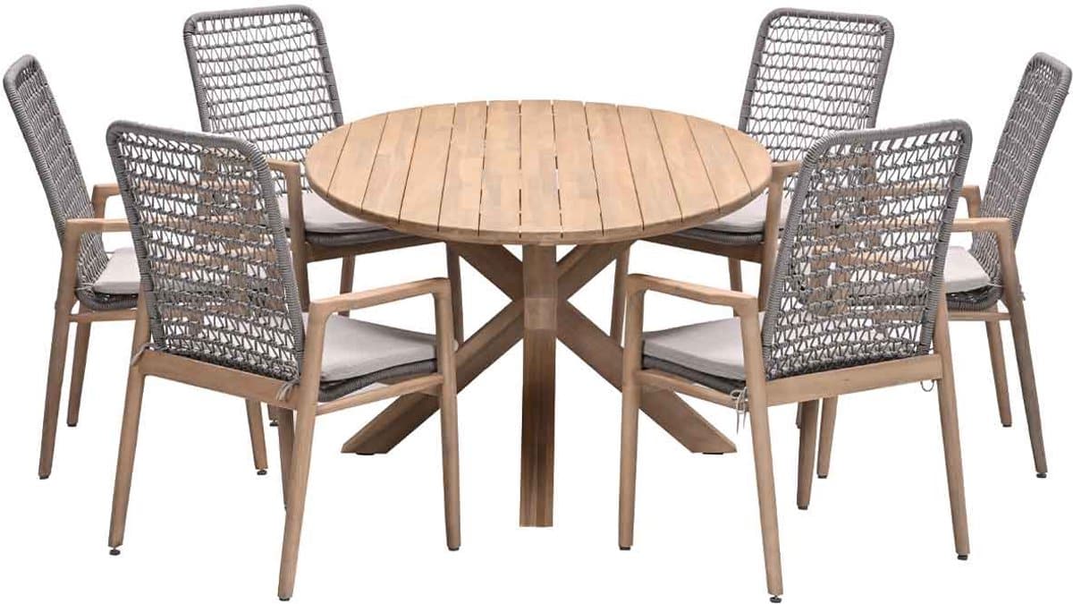 garden impressions luando tuinset 7 delig tamako tuintafel ovaal 220×115