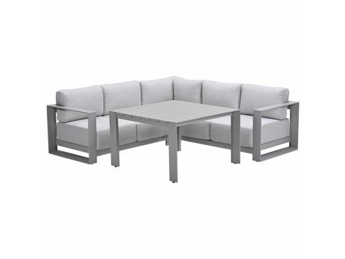 Garden Impressions Malakka lounge dining set 4-delig - taupe