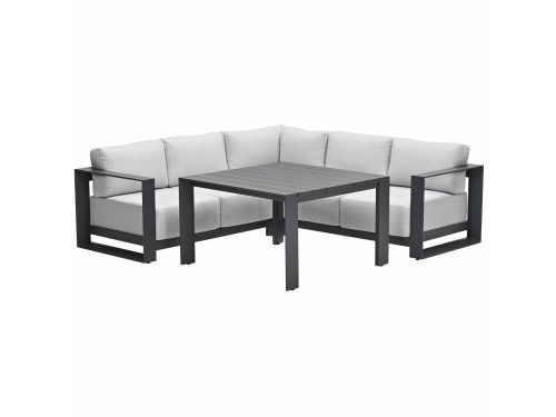Garden Impressions Malakka lounge dining set 4-delig - valley sand