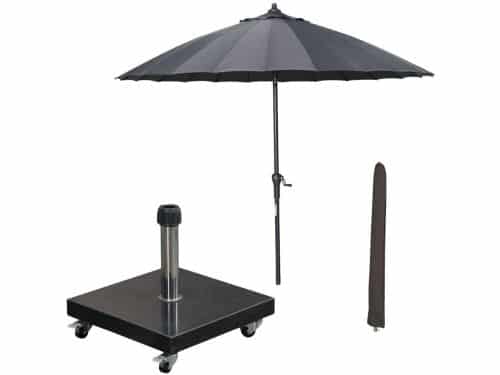 Garden Impressions Manilla stokparasol Ø250 cm - donker grijs incl