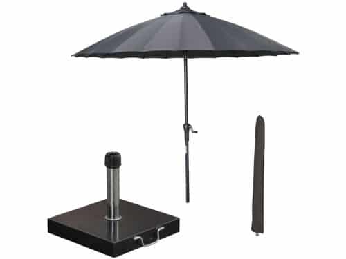 Garden Impressions Manilla stokparasol Ø250 cm - donker grijs incl