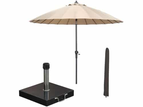 Garden Impressions Manilla stokparasol Ø250 cm - taupe incl parasolhoes