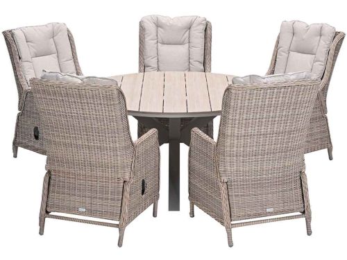 Garden Impressions Marbella verstelbare tuinset 6-delig vintage willow