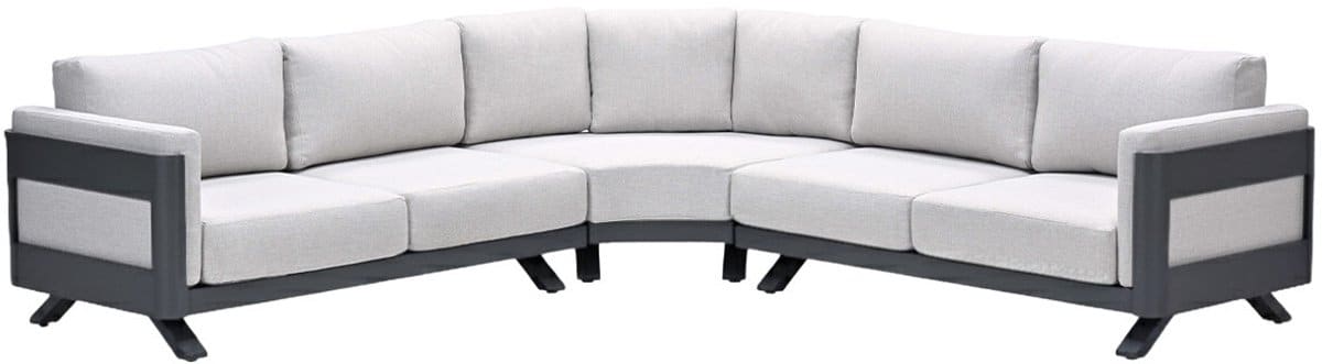 garden impressions medellin hoekloungeset 3 delig donker grijs