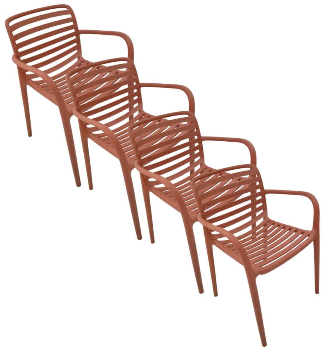 garden impressions mees tuinstoel terra 4 stuks