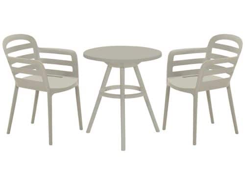 Garden Impressions Mira balkonset 3-delig - Faria tuintafel Ø60 cm