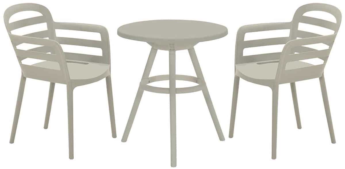 garden impressions mira balkonset 3 delig faria tuintafel Ø60 cm