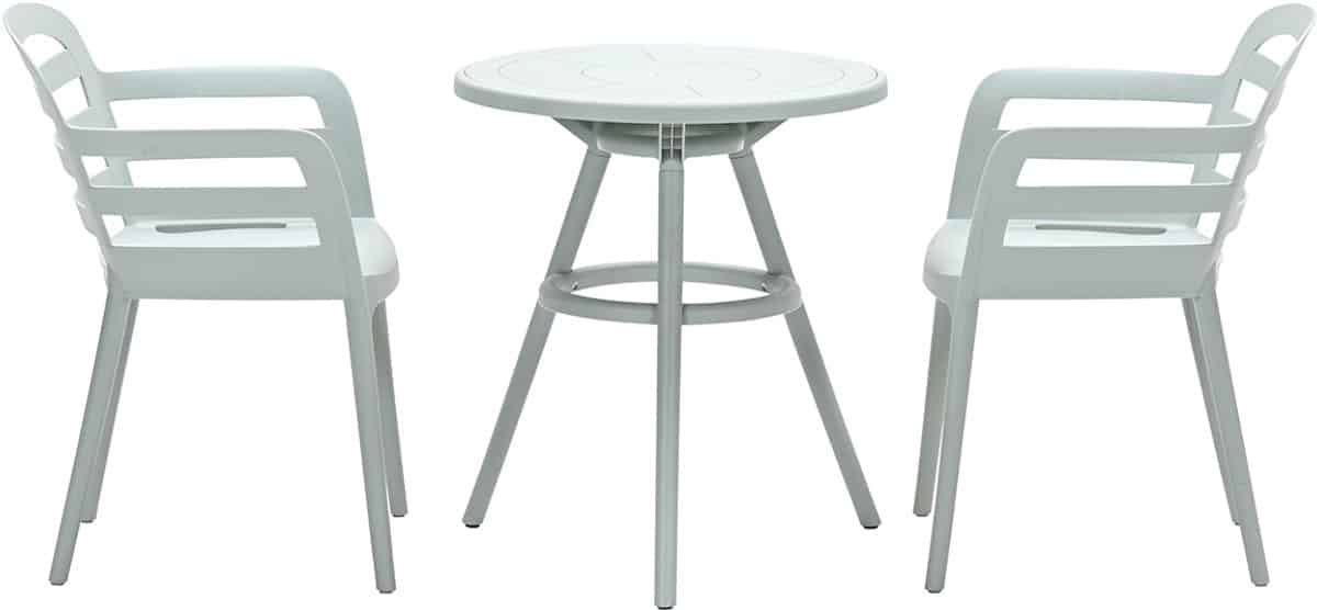 garden impressions mira balkonset 3 delig faria tuintafel Ø60 cm