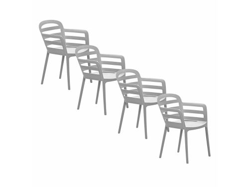 Garden Impressions Mira tuinstoel olijf - 4 stuks