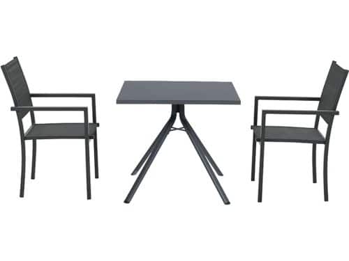 Garden Impressions Moon tuinset 3-delig donker grijs - rimini tuintafel