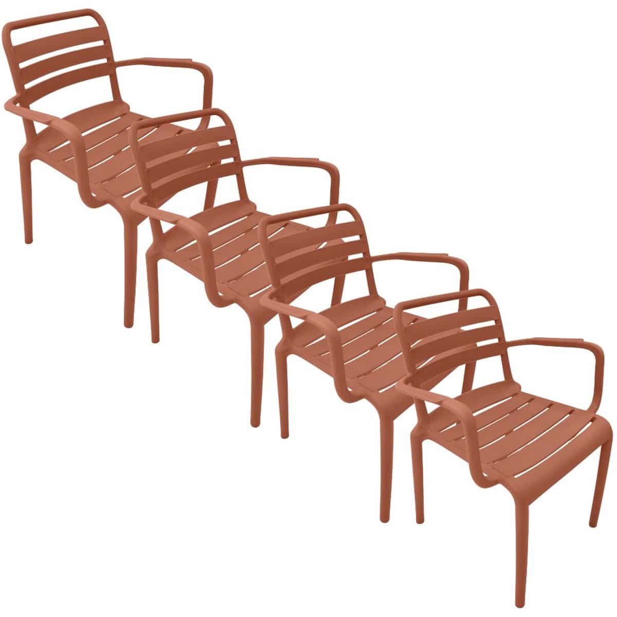 garden impressions moos tuinstoel terra 4 stuks