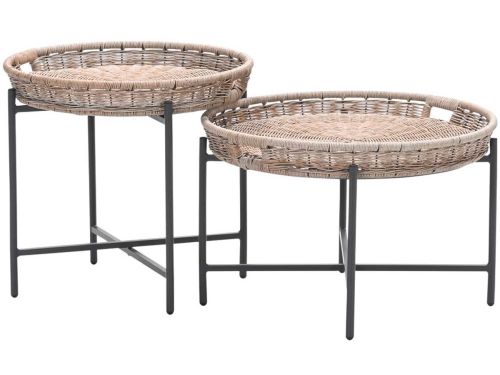 Garden Impressions Nigori bijzettafel Ø60cm - Benidorm bijzettafel Ø70cm