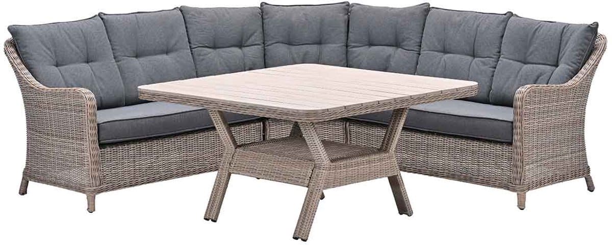 garden impressions nova lounge dining set 4 delig mystic grey