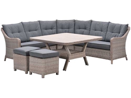 Garden Impressions Nova lounge dining set 6-delig - mystic grey