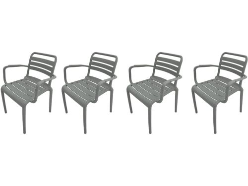 Garden Impressions Orleans tuinstoelen set van 4 - stone green