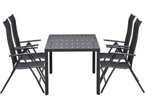 Garden Impressions Santos tuinset 5-delig - Kasper tuintafel 160x84 cm