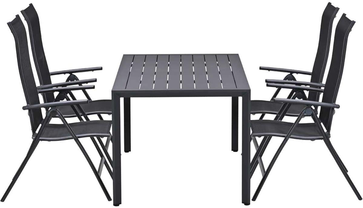 garden impressions santos tuinset 5 delig kasper tuintafel 160×84 cm