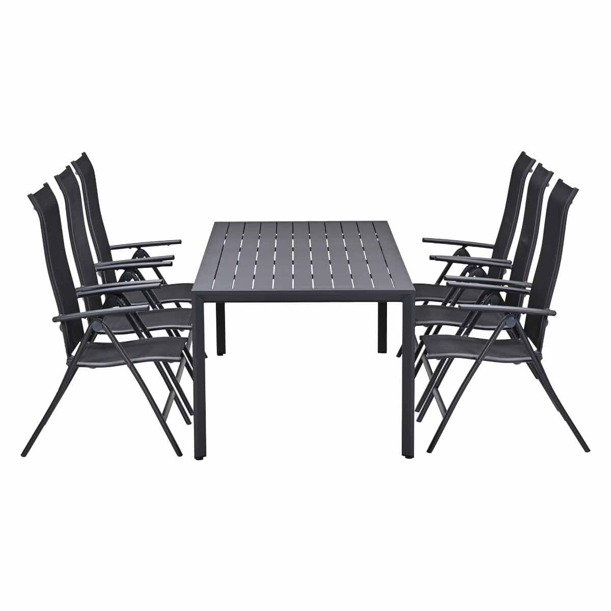 garden impressions santos tuinset 7 delig kasper tuintafel 220×93 cm