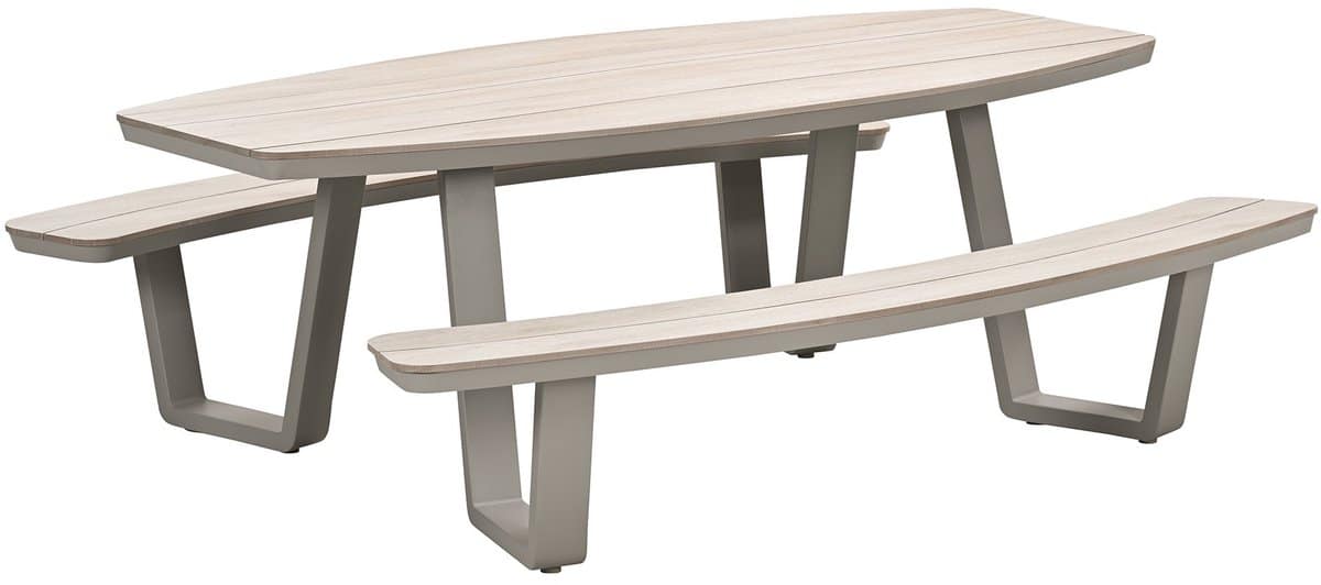 garden impressions sarria picknick set ovaal 220 x 193 cm