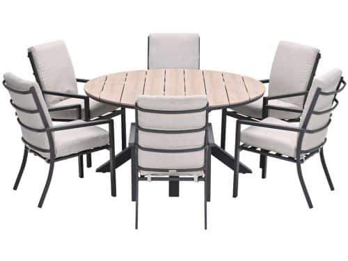 Garden Impressions Senja tuinset 7-delig desert sand - Tulli tuintafel