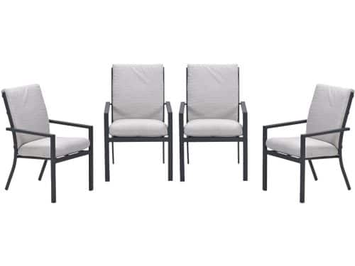 Garden Impressions Sergio tuinstoelen set van 4 carbon black