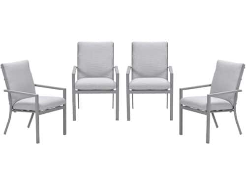 Garden Impressions Sergio tuinstoelen set van 4 taupe