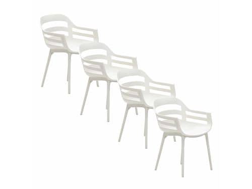 Garden Impressions Sunny tuinstoel zand - 4 stuks