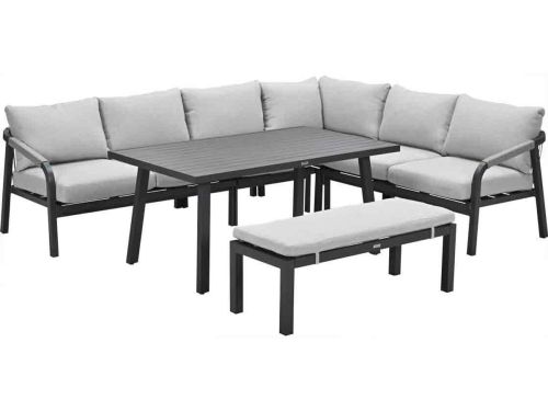 Garden Impressions Tarera lounge dining set 6-delig - donker grijs