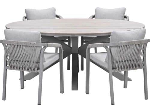 Garden Impressions Tarera tuinset 5-delig dakar sand - Tulli tuintafel