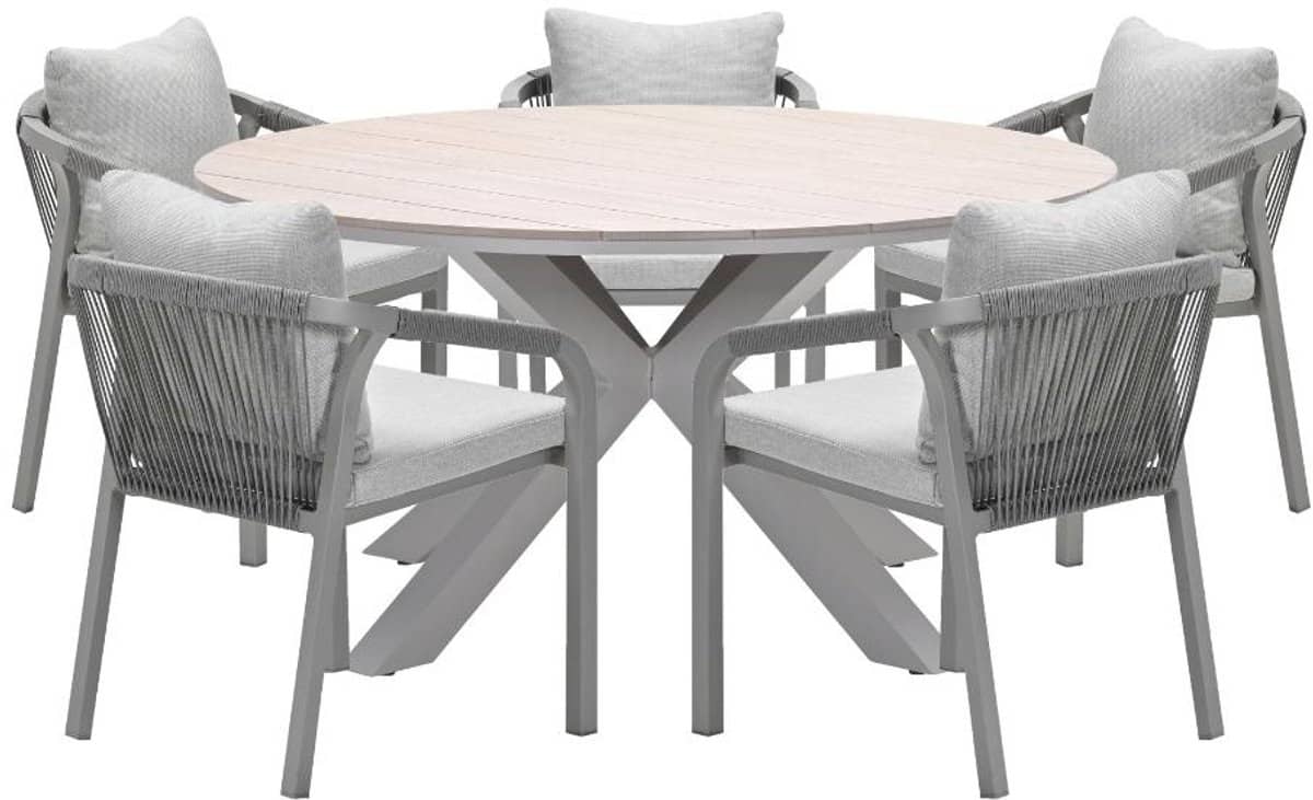 garden impressions tarera tuinset 6 delig dakar sand tulli tuintafel