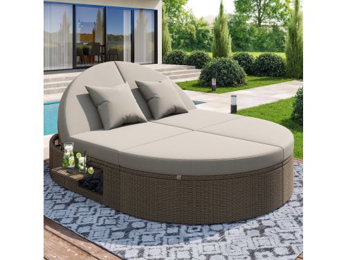 Garten Loungesessel Set - Verstelbare Lounge Sessel met Dikke Kussens