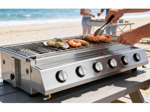 Gas BBQ Grill - Tafelgrill Bakplaat - Buiten Koken Feesten