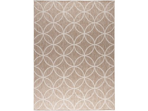 Geometrisch buitenkleed - Faro Ripple Beige - 200x290 cm