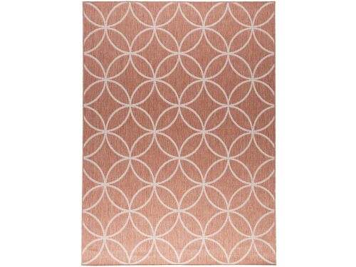Geometrisch buitenkleed - Faro Ripple Roze - 160x230 cm