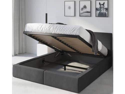 Gestoffeerd Bed - Frame met Opbergruimte - Slaapkamer Meubel