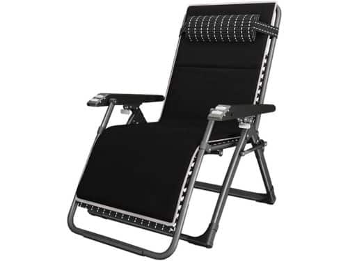 Gewatteerde ligstoel - Opklapbaar ligbed - Ontspannen buiten - Verstelbare