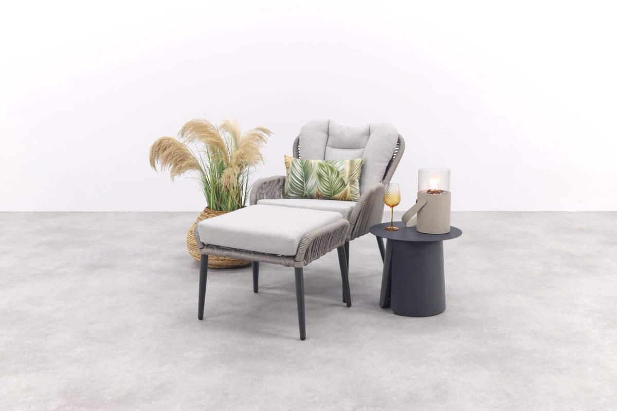 gi andorra/velora loungestoel set taupe/zand