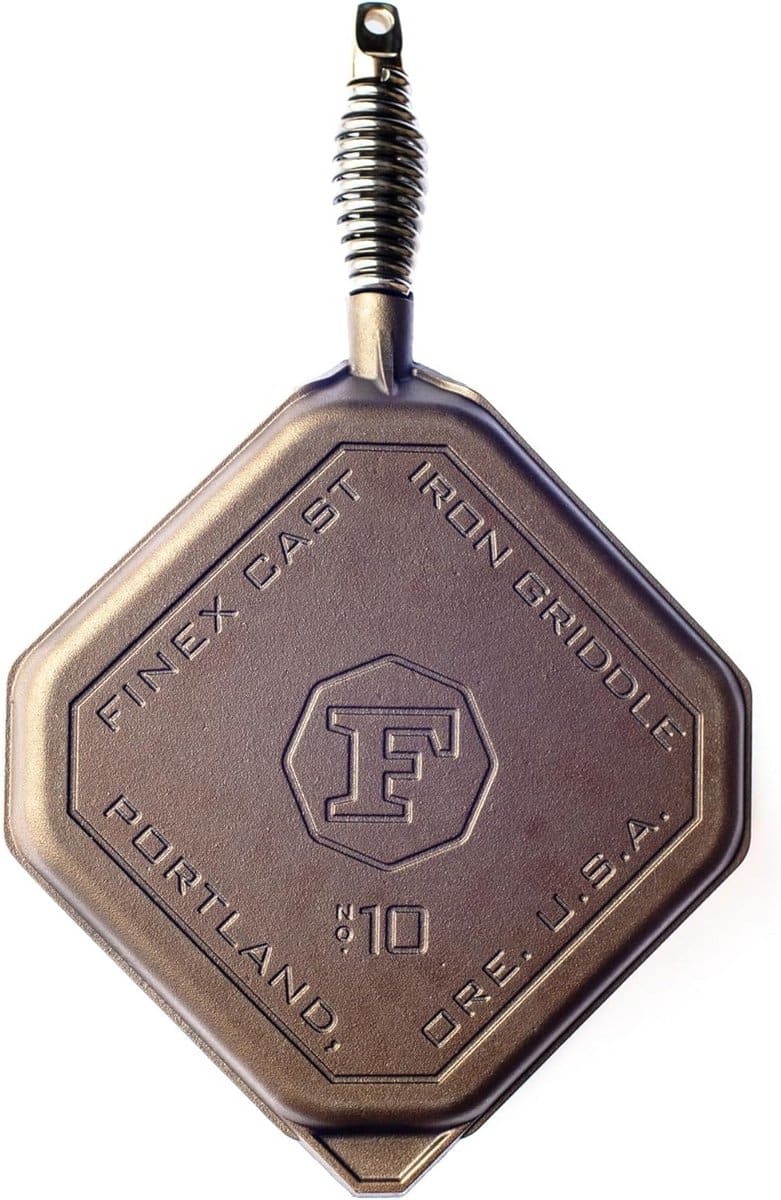 gietijzeren bakplaat 10 inch voorverwarmd en gepolijst