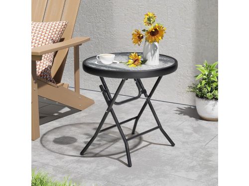 Glazen Buitentafel - Klaptafel Tuin - Buiten Ontspannen - Direct