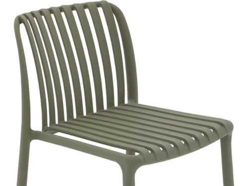 Goossens Barstoel Lygeke - Kunststof - groen - 50 x