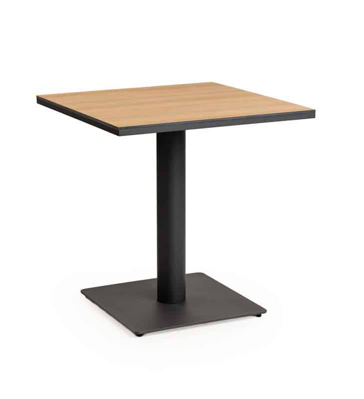 granita dining tafel trespa bergamo charcoal 75 x 75 cm tierra outdoor tierra outdoor