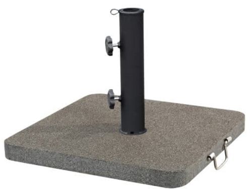 Granite base 40 kg. Vierkant met wielen